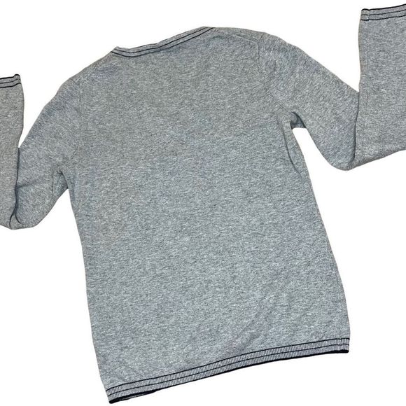 TOMMY HILFIGER LIGHT WEIGHT COTTON V-NECK SWEATER | NAUTICAL ANCHOR PRINT | NO F - Picture 6 of 8